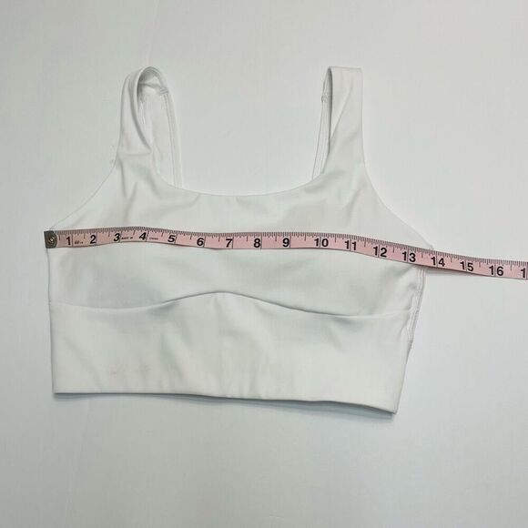 Gymshark Longline Sports Bra Medium Support White Size Small - Picture 3 of 8